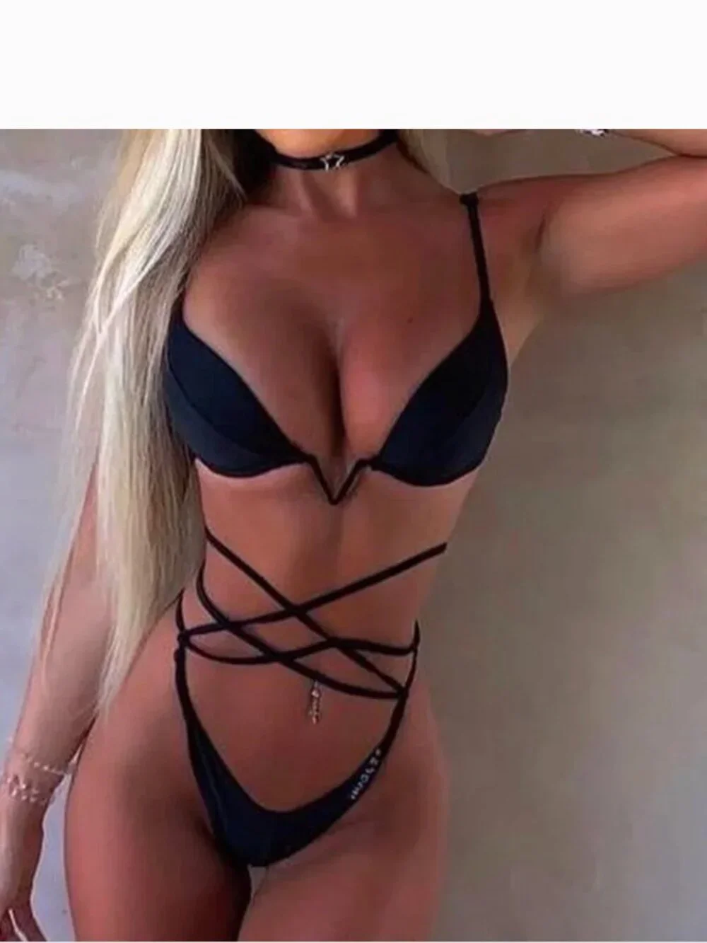 Mugler H&M Limited Edition Black Bikini NWT